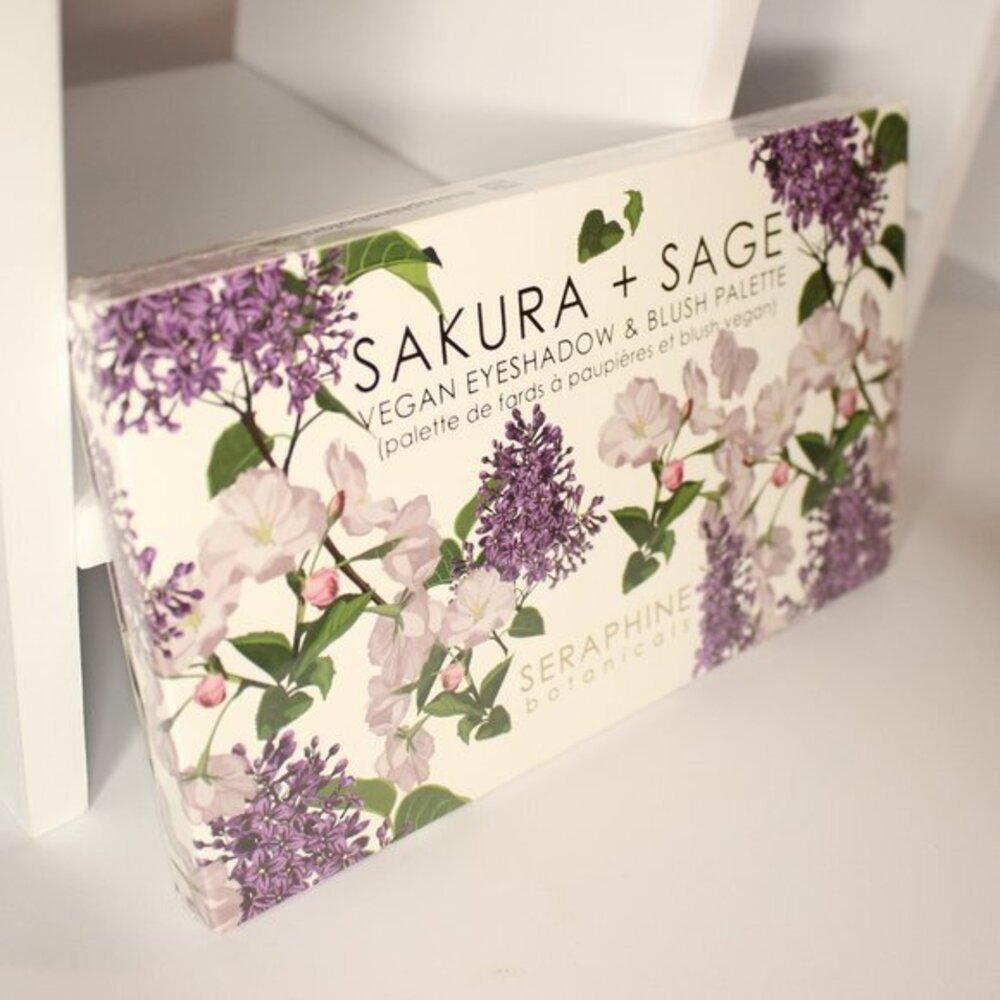 Seraphine Botanicals Sakura + Sage - Vegan Eyeshadow & Blush Palette